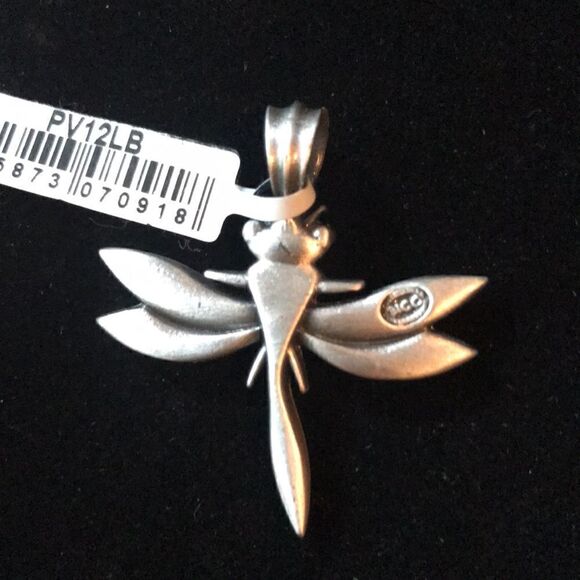 BICO AUSTRALIA NWT Crystal  Silver/Blue Dragonfly Pendant - Picture 3 of 3